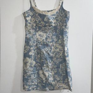 Reformation Aperol Linen Dress in Porcelain